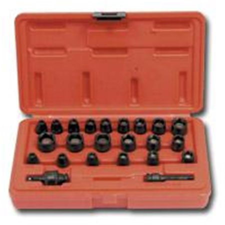 COOLKITCHEN 23 Piece 1/4 Inch Drive Master Magnetic Impact Socket Set CO62473